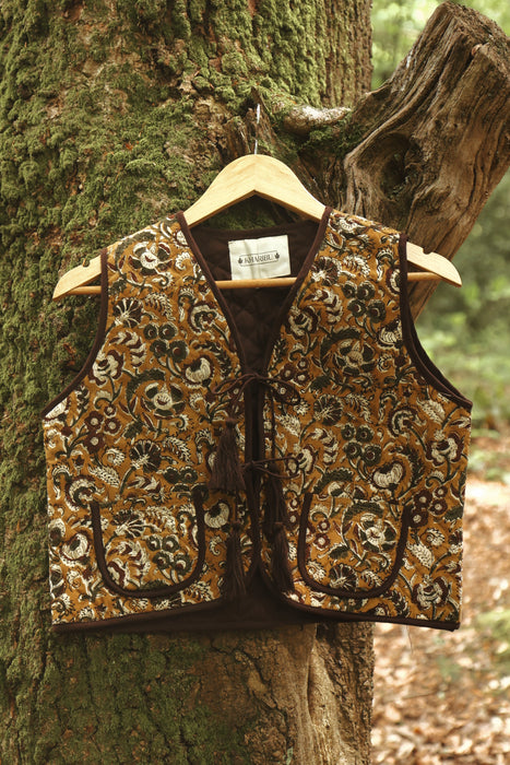 The Priya Vest - Earthy Mustard