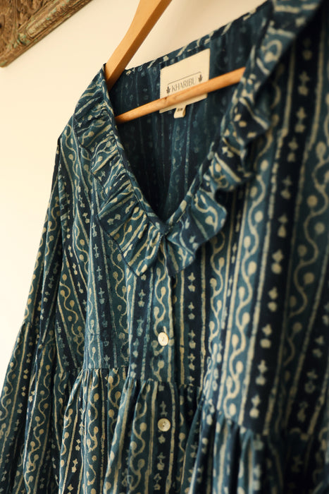 The Sundara Blouse ~ Indigo