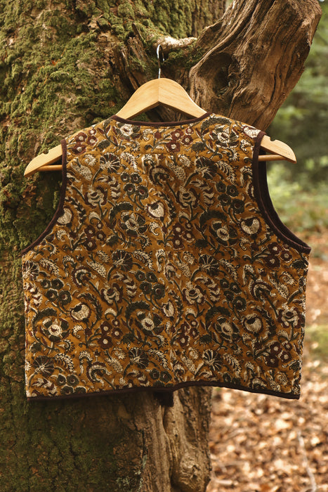 The Priya Vest - Earthy Mustard