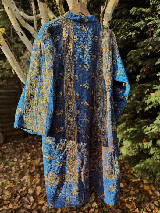 Premium Stitch Reversible Kantha Duster Jacket