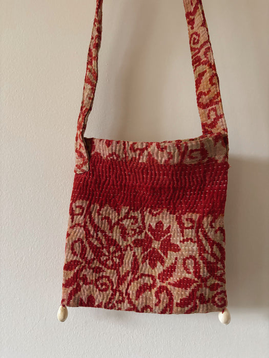 Kantha Bag Cowrie Shells