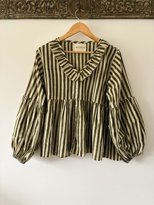 The Sundara Blouse ~ Olive