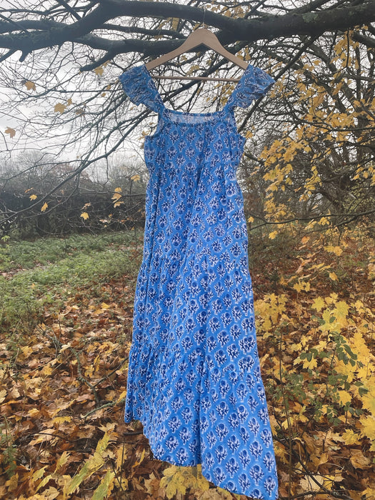 The Billie Dress - Dusky Blue