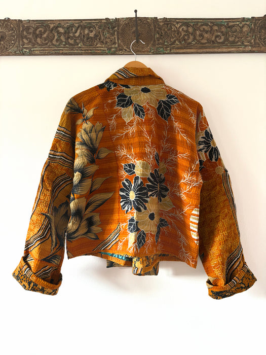 The Forever Jacket ~ Funky Orange 60s Psychedlia ~ Free Size