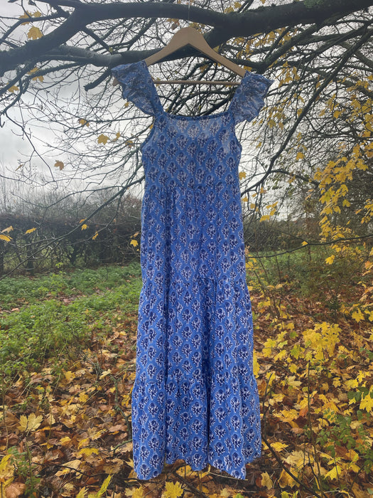 The Billie Dress - Dusky Blue