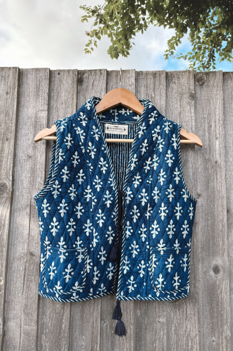 The Ritu Vest - Indigo