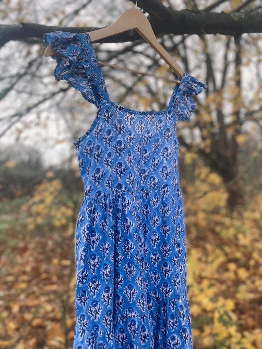 The Billie Dress - Dusky Blue