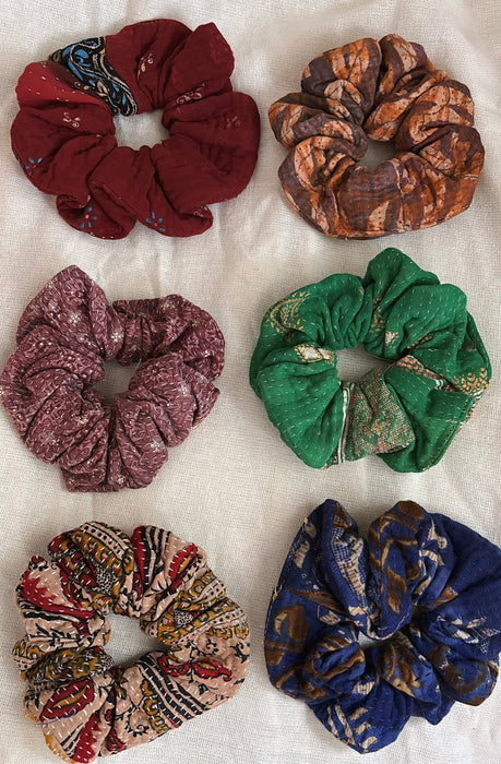 Kantha Scrunchies